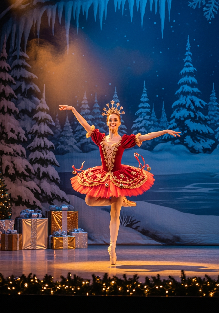 Ballet dancers performing My Christmas Dream holiday production